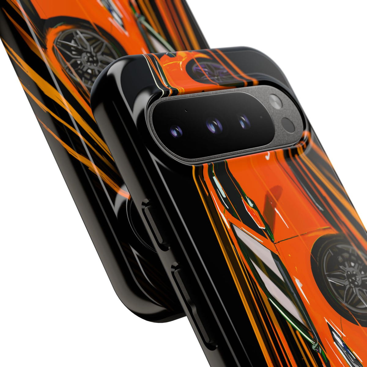 Orange C8 corvette Z06 iPhone 18 17 16 15 14 13 12 Pro  Samsung Galaxy Pixel