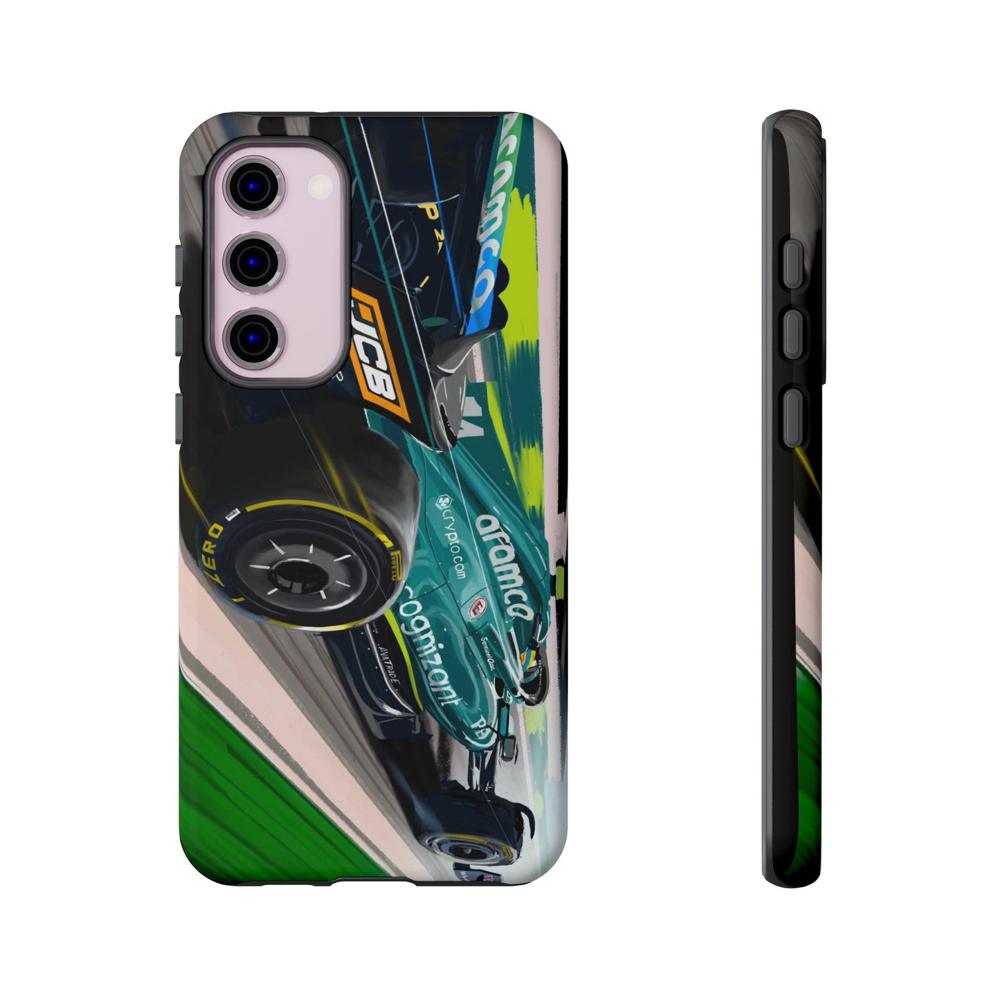Fernando Alonso Aston Martin F1 Case iPhone 16 15 14 13 12 Samsung Galaxy Pixel