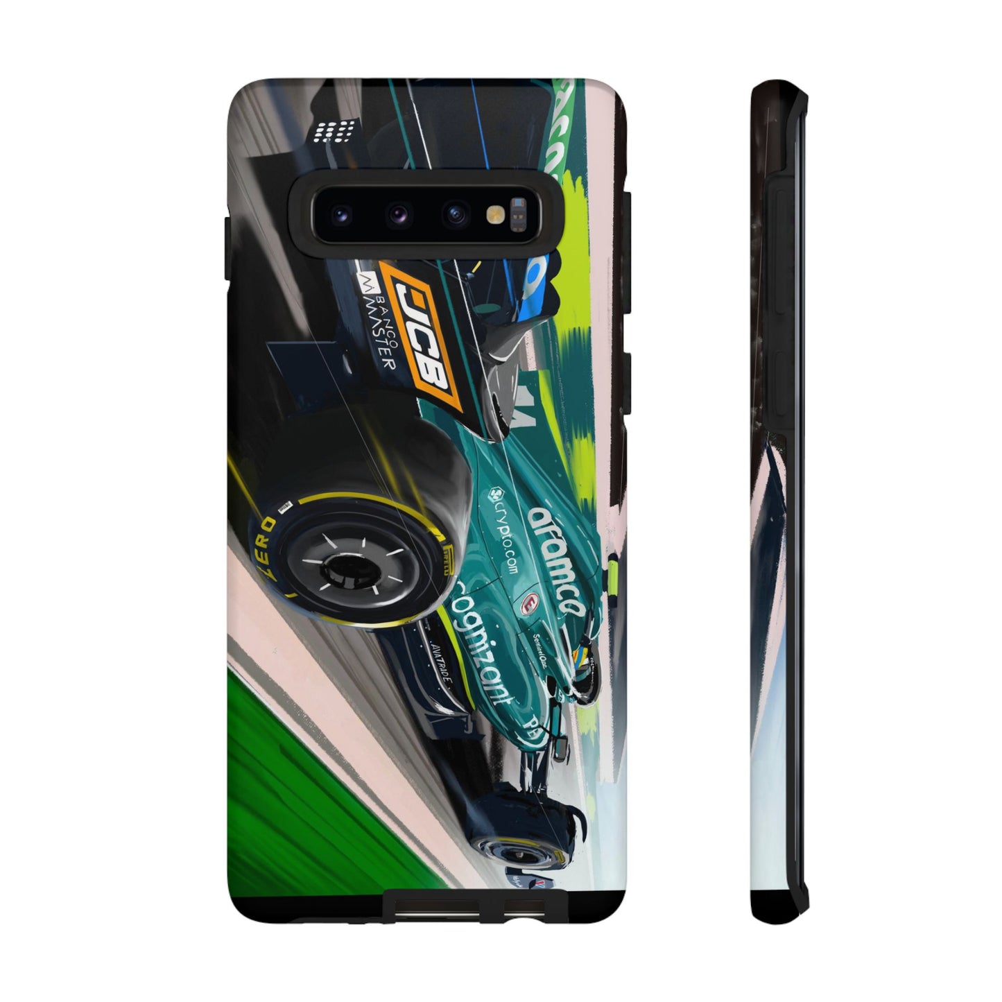 Fernando Alonso Aston Martin F1 Case iPhone 16 15 14 13 12 Samsung Galaxy Pixel