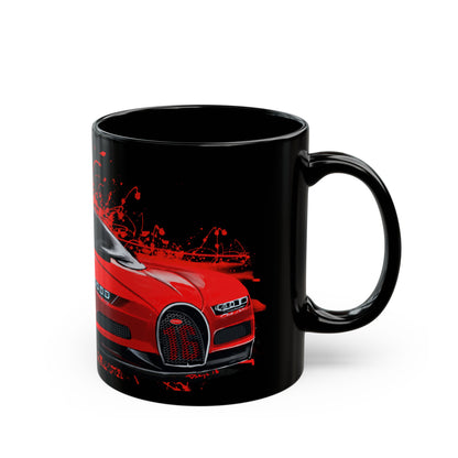 Red Bugatti Chiron exotic Car Mug (11oz, 15oz)