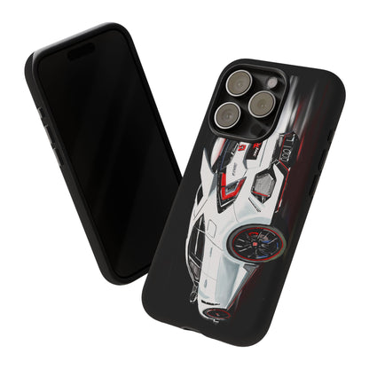 White Type-r civic Case iPhone 18 17 16 15 14 13 12 Pro Samsung Galaxy Pixel