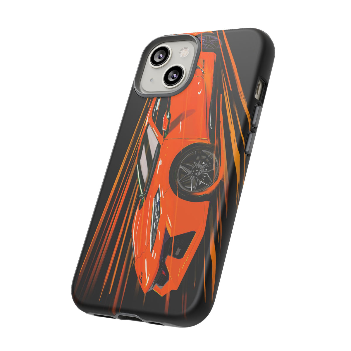 Orange C8 corvette Z06 iPhone 18 17 16 15 14 13 12 Pro  Samsung Galaxy Pixel