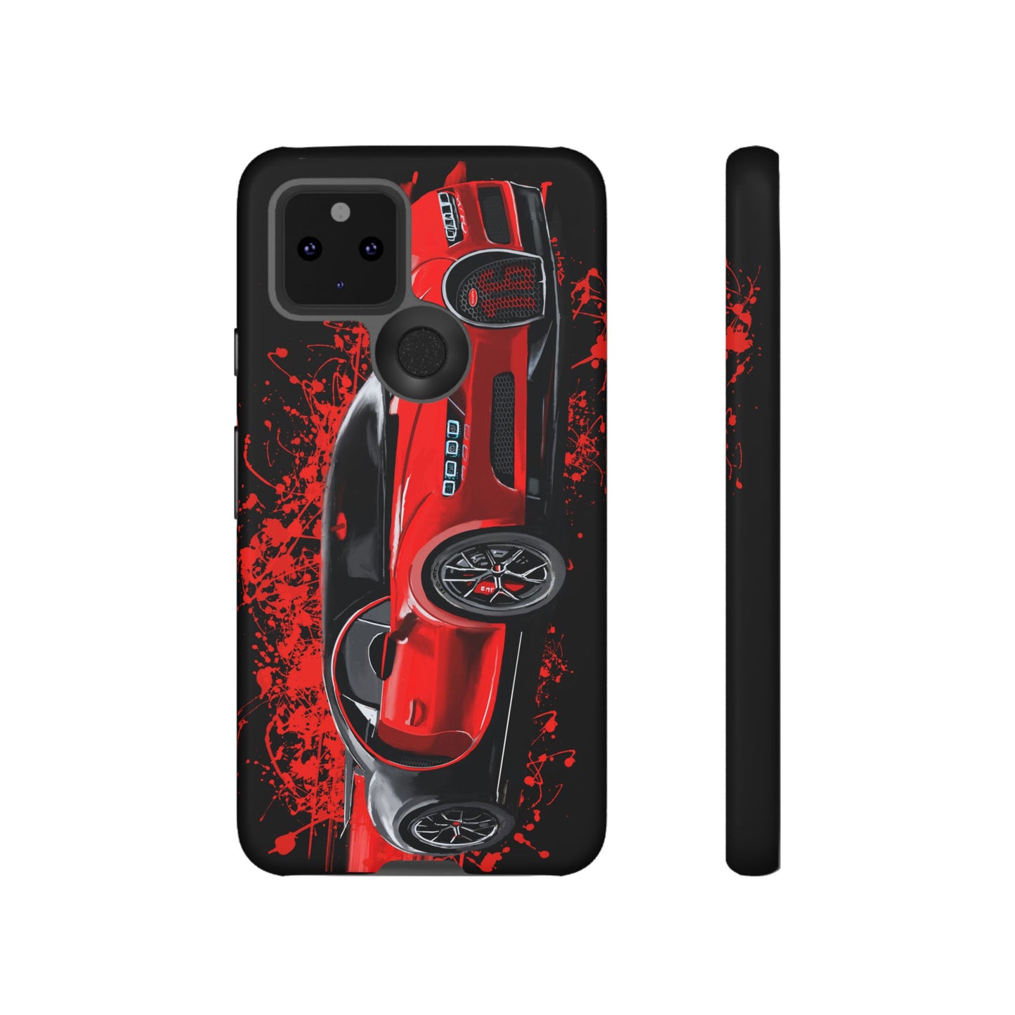 Red Bugatti Chiron Case iPhone 16 15 14 13 12 11 Pro max Samsung Galaxy Pixel