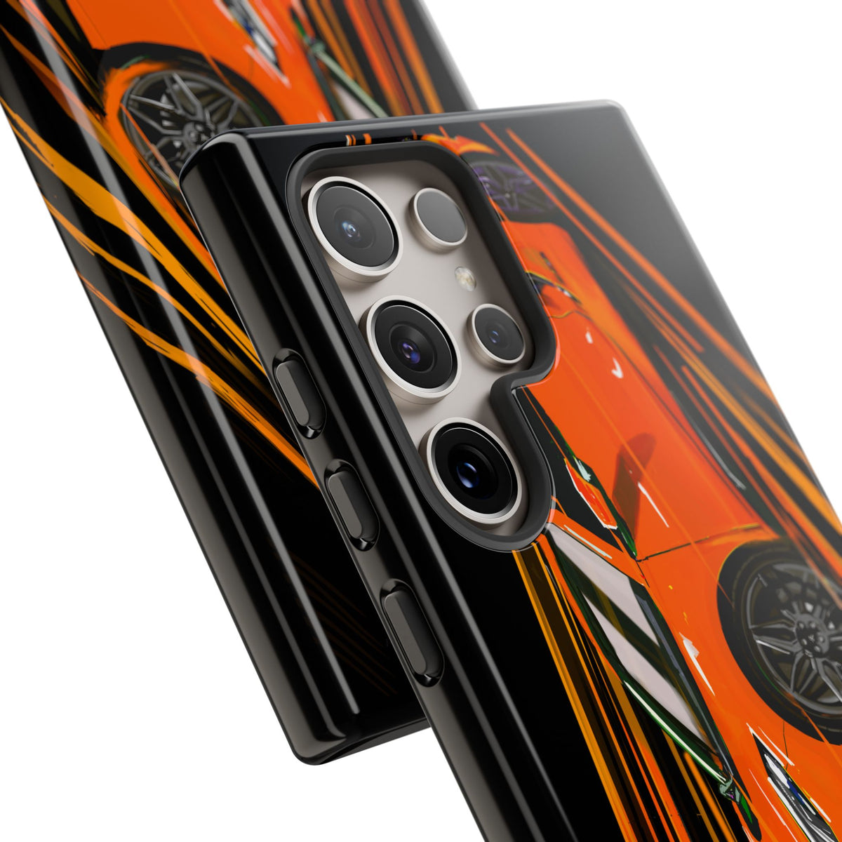 Orange C8 corvette Z06 iPhone 18 17 16 15 14 13 12 Pro  Samsung Galaxy Pixel