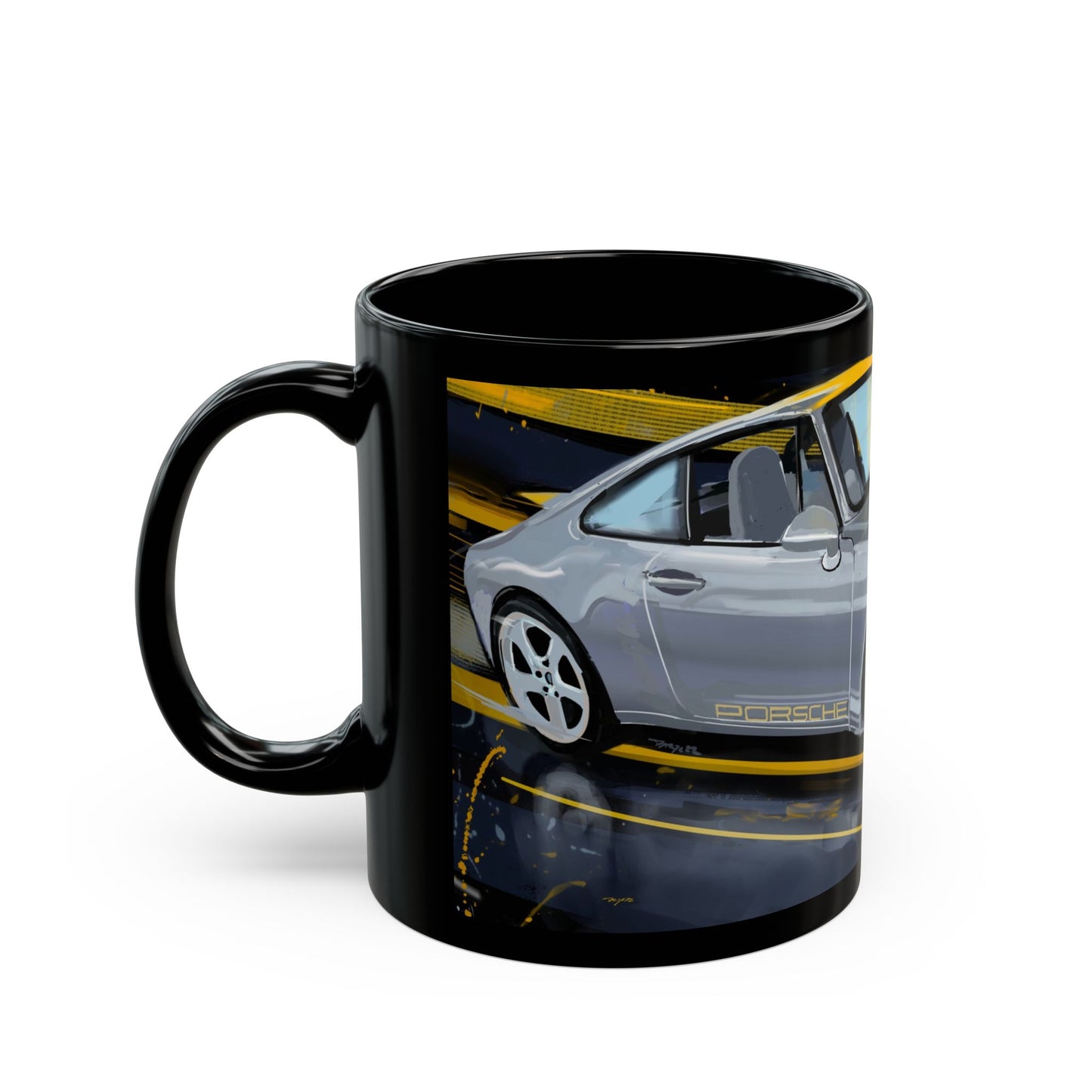 911 sports car 993 Black Coffee Tea Mug (11oz, 15oz)
