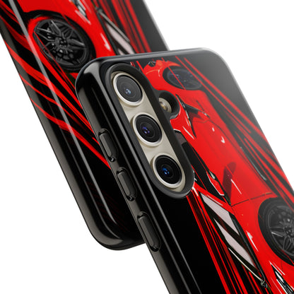 Red C8 corvette Z06 Case iPhone 18 17 16 15 14 13 12 11 Pro Samsung Galaxy Pixel
