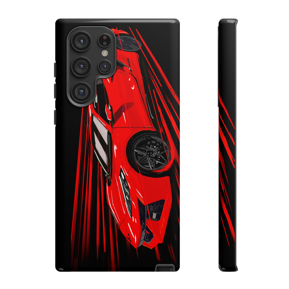 Red C8 corvette Z06 Case iPhone 18 17 16 15 14 13 12 11 Pro Samsung Galaxy Pixel