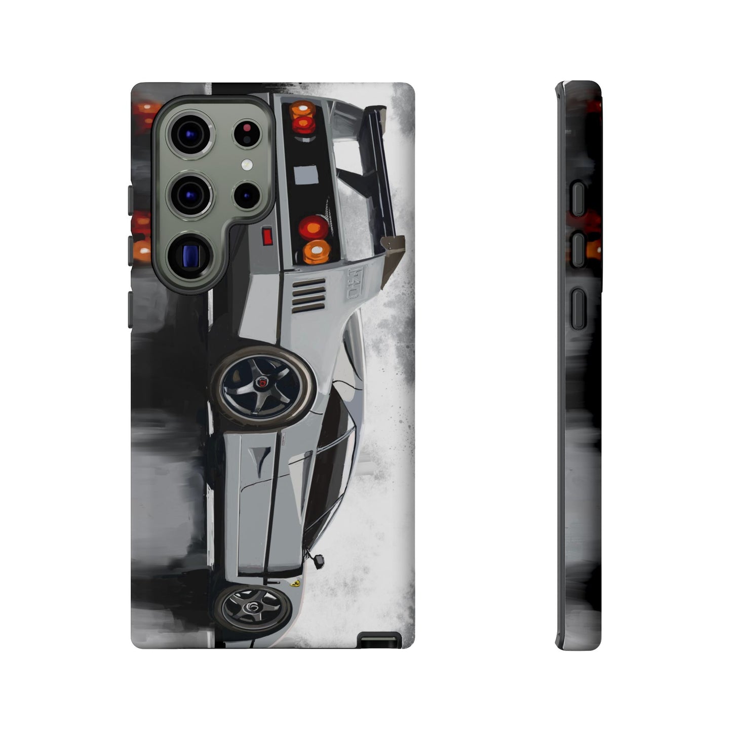 Gray Ferrari F40 Case iPhone 16 15 14 13 12 11 Pro max Samsung Galaxy Pixel