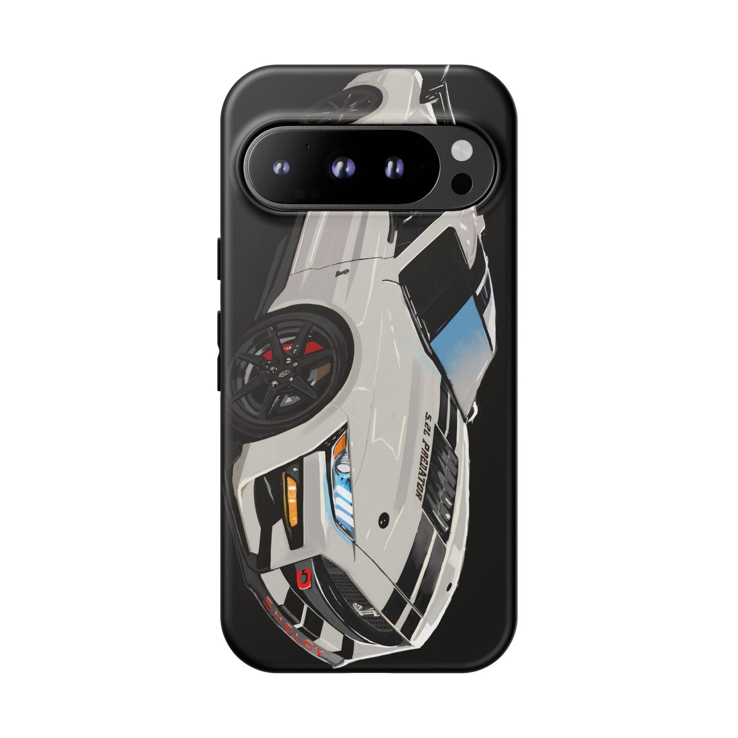 White gt500 car iPhone 17 16 15 14 13 12 Pro Samsung galaxy pixel