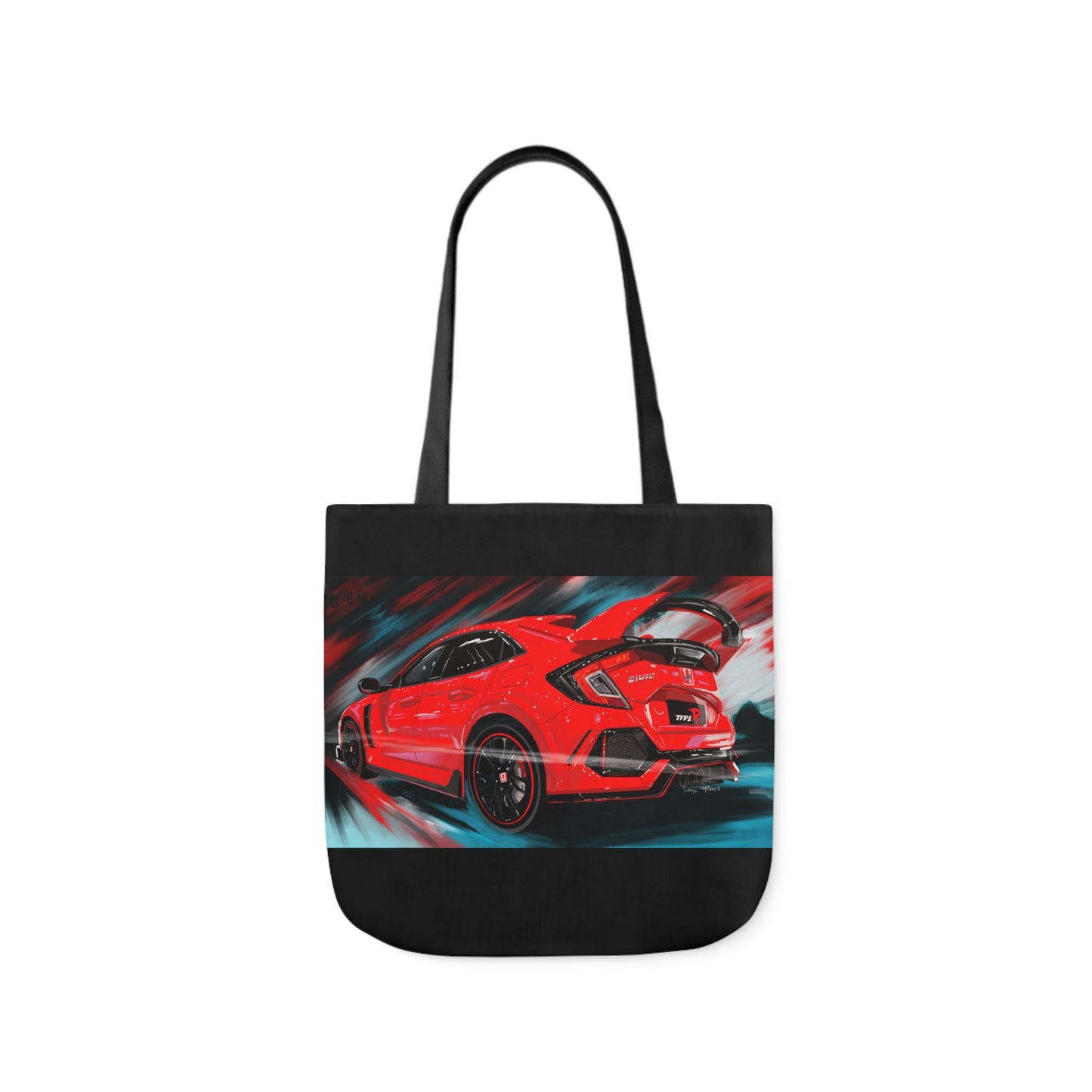 Honda civic type R JDM Canvas Tote Bag, 5-Color Straps