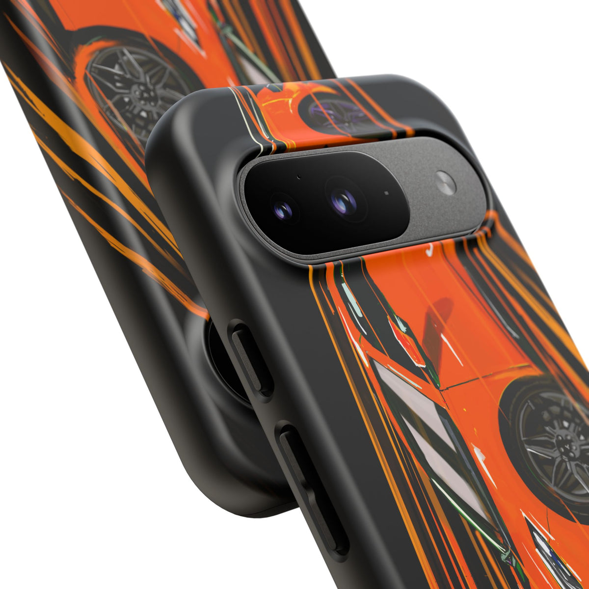 Orange C8 corvette Z06 iPhone 18 17 16 15 14 13 12 Pro  Samsung Galaxy Pixel