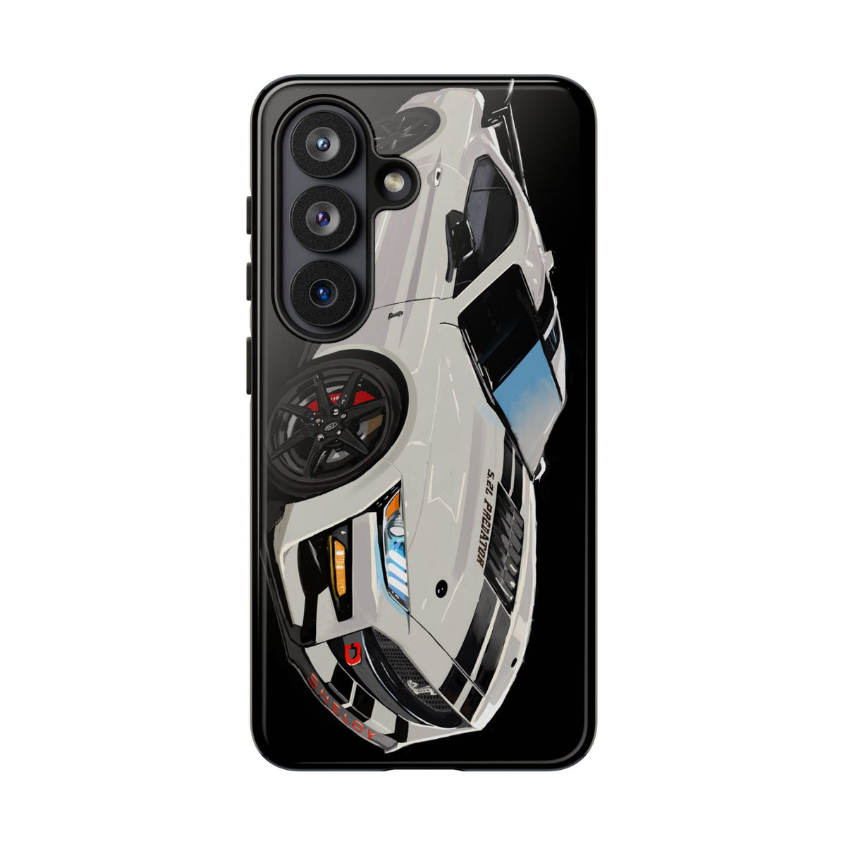 White gt500 car iPhone 17 16 15 14 13 12 Pro Samsung galaxy pixel