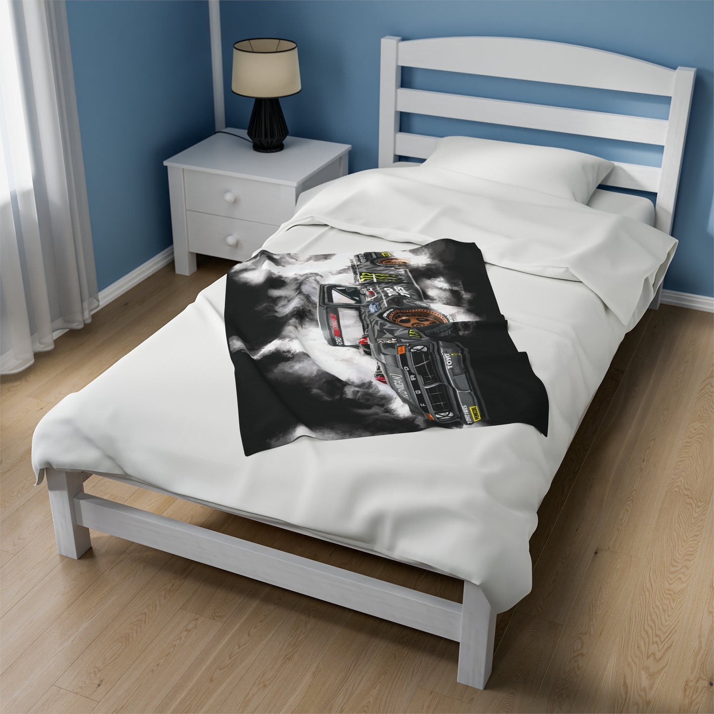Hoonitruck drifting F150 truck Velveteen Plush Blanket