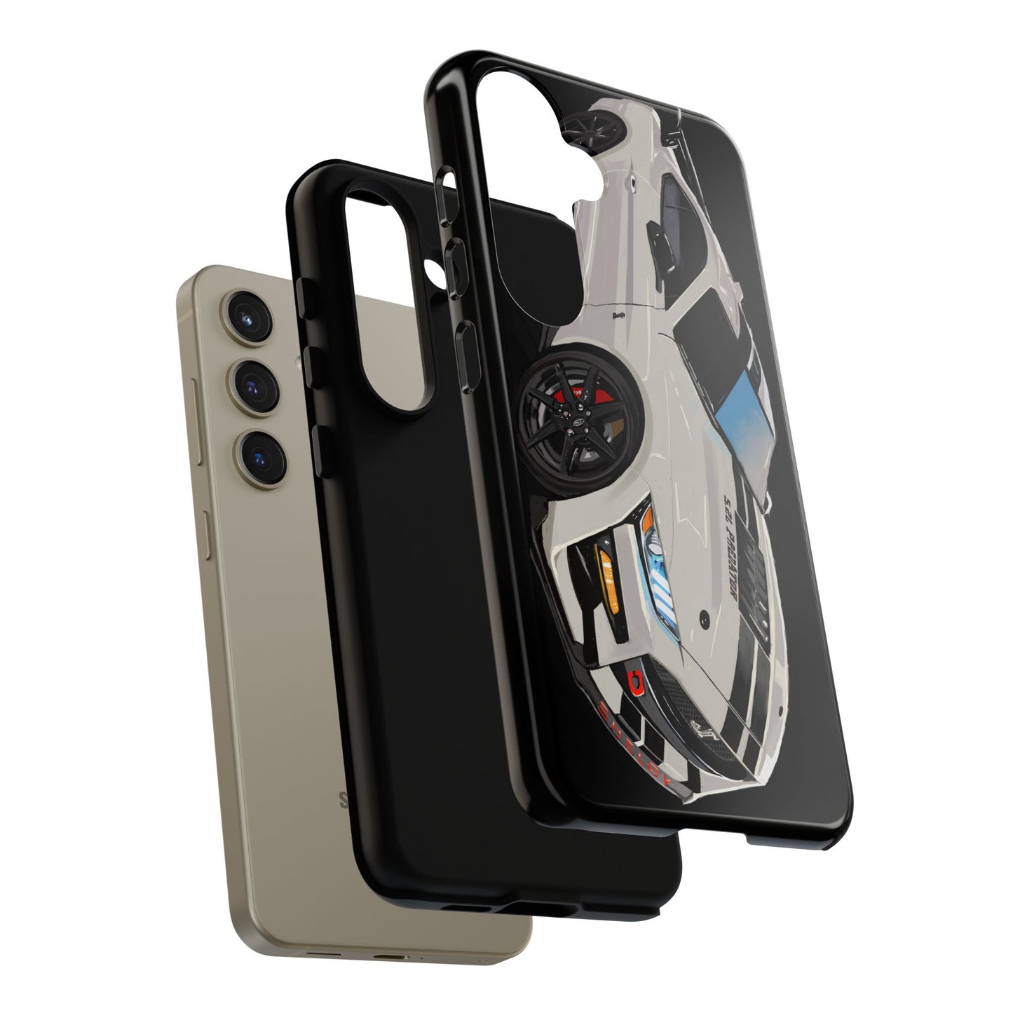 White gt500 car iPhone 17 16 15 14 13 12 Pro Samsung galaxy pixel