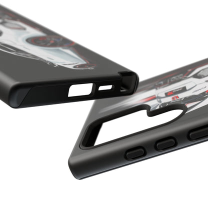 White Type-r civic Case iPhone 18 17 16 15 14 13 12 Pro Samsung Galaxy Pixel