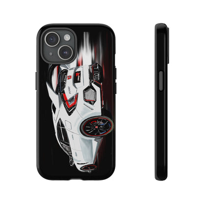 White Type-r civic Case iPhone 18 17 16 15 14 13 12 Pro Samsung Galaxy Pixel