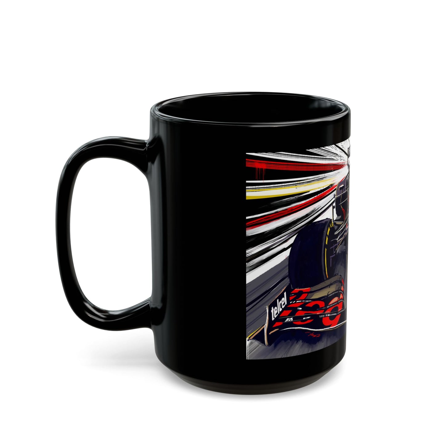 formula one F1 RB16 Black Coffee Tea Mug (11oz, 15oz)