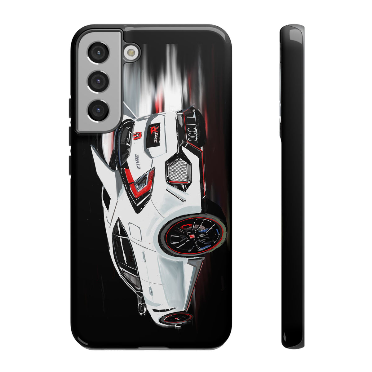 White Type-r civic Case iPhone 18 17 16 15 14 13 12 Pro Samsung Galaxy Pixel