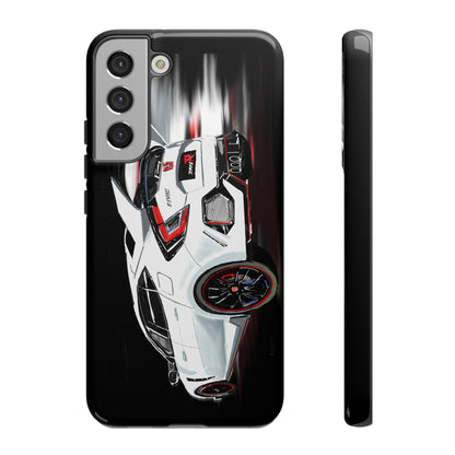 White Type-r civic Case iPhone 18 17 16 15 14 13 12 Pro Samsung Galaxy Pixel