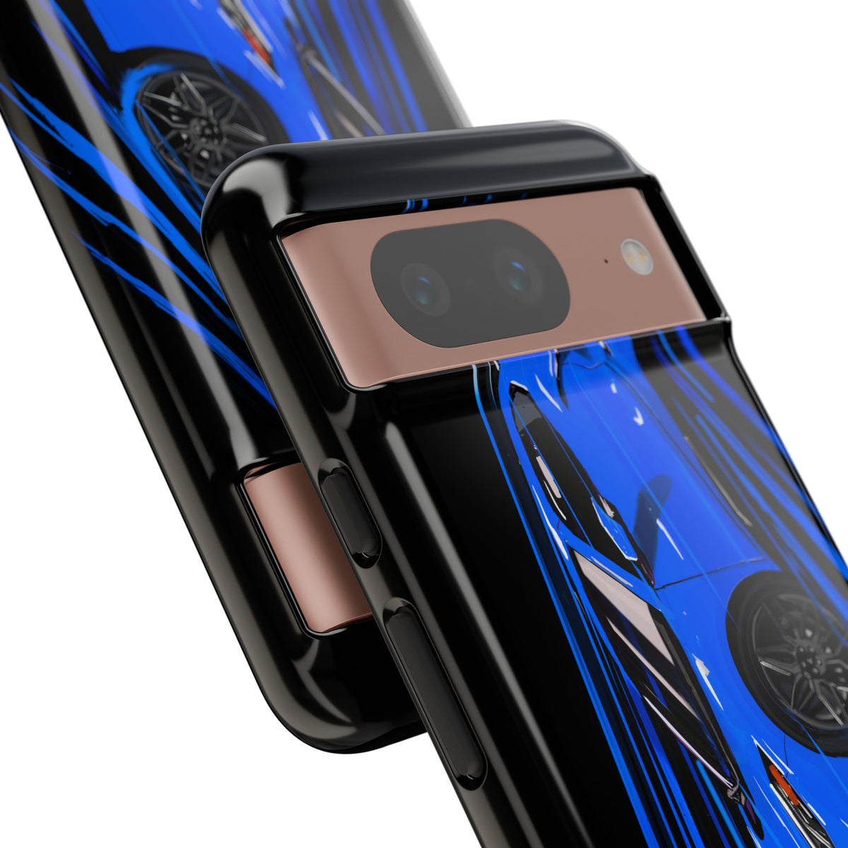Blue Corvette C8 z06 Design for iPhone 18 17 16 15 14 13 Pro Max