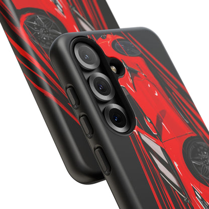 Red C8 corvette Z06 Case iPhone 18 17 16 15 14 13 12 11 Pro Samsung Galaxy Pixel