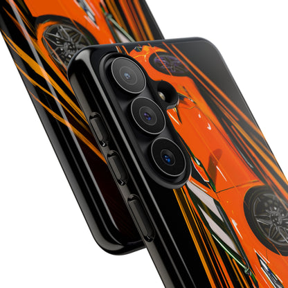 Orange C8 corvette Z06 iPhone 18 17 16 15 14 13 12 Pro  Samsung Galaxy Pixel