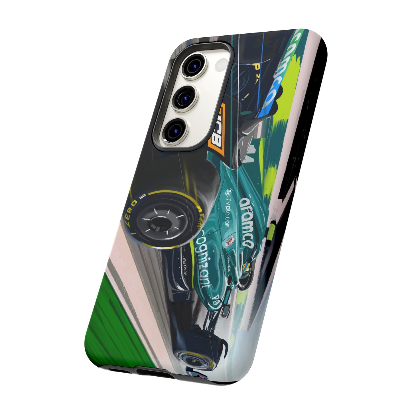Fernando Alonso Aston Martin F1 Case iPhone 16 15 14 13 12 Samsung Galaxy Pixel