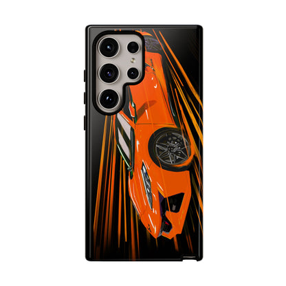 Orange C8 corvette Z06 iPhone 18 17 16 15 14 13 12 Pro  Samsung Galaxy Pixel