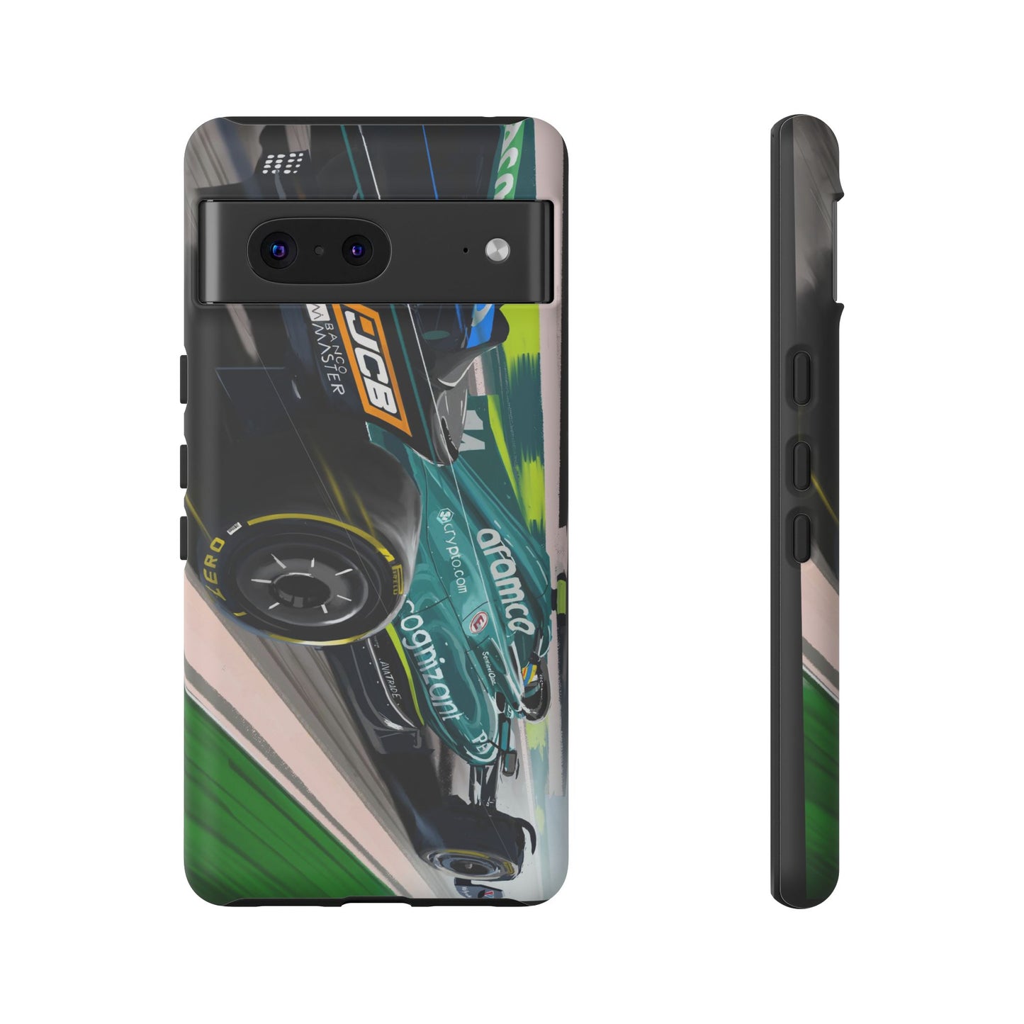 Fernando Alonso Aston Martin F1 Case iPhone 16 15 14 13 12 Samsung Galaxy Pixel