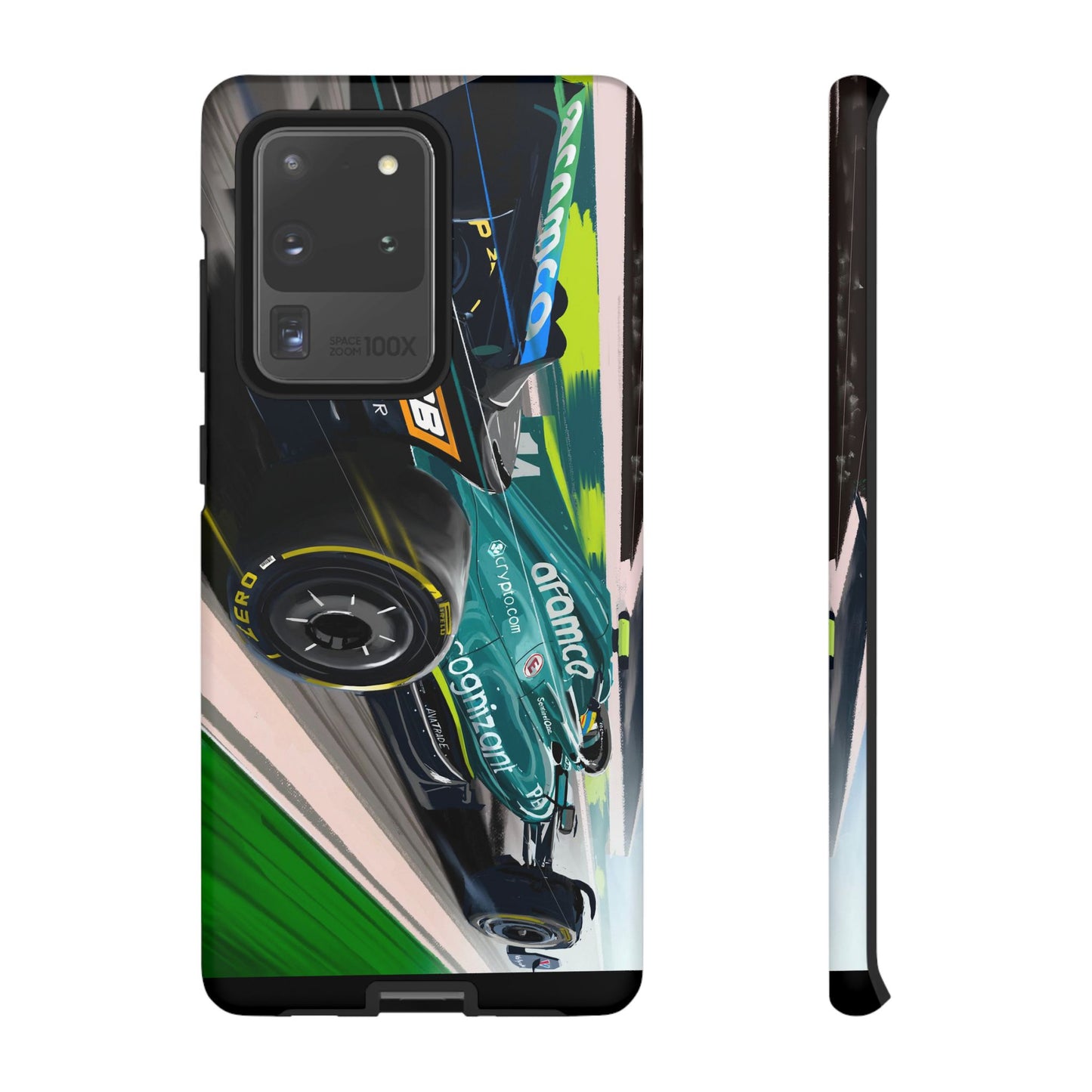 Fernando Alonso Aston Martin F1 Case iPhone 16 15 14 13 12 Samsung Galaxy Pixel