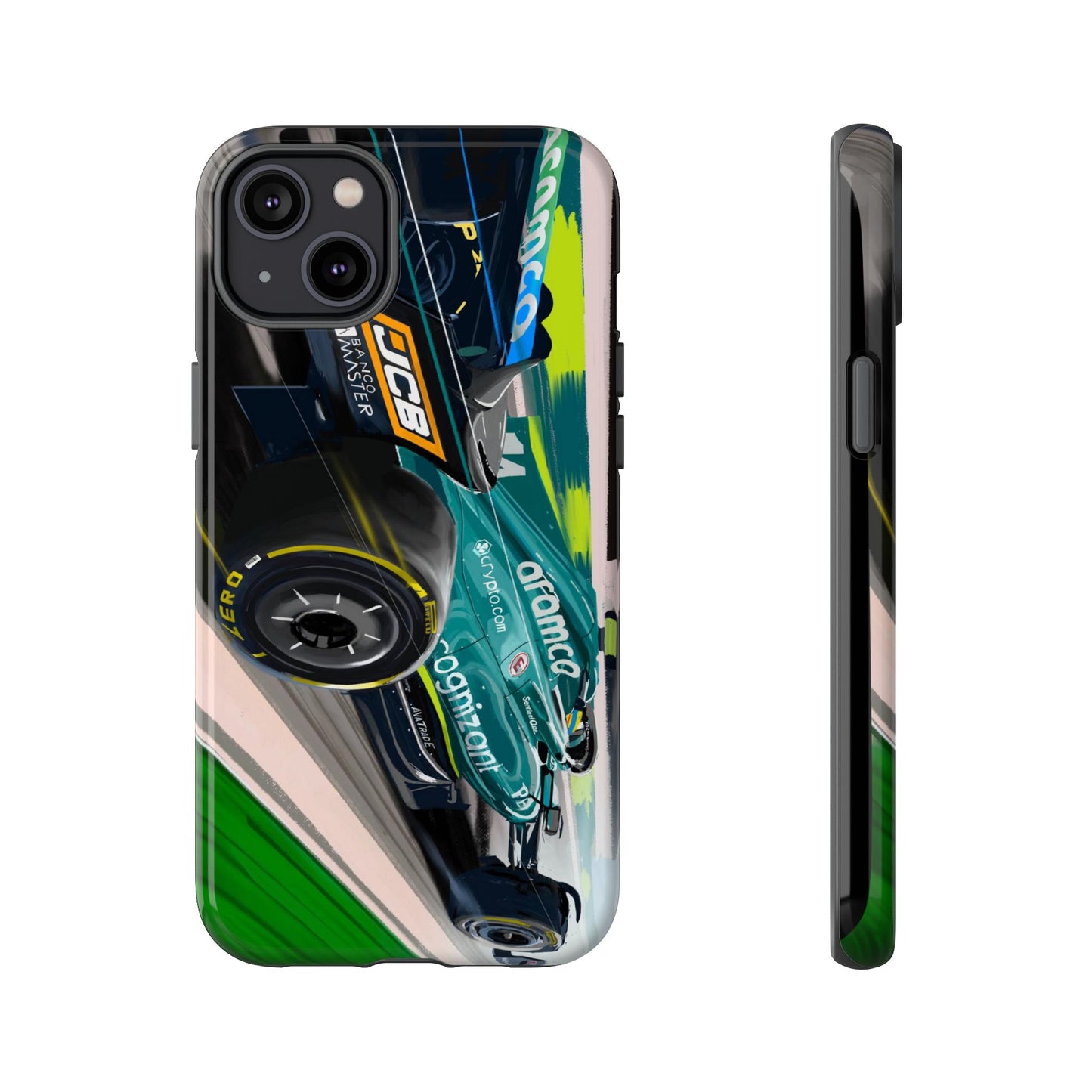 Fernando Alonso Aston Martin F1 Case iPhone 16 15 14 13 12 Samsung Galaxy Pixel