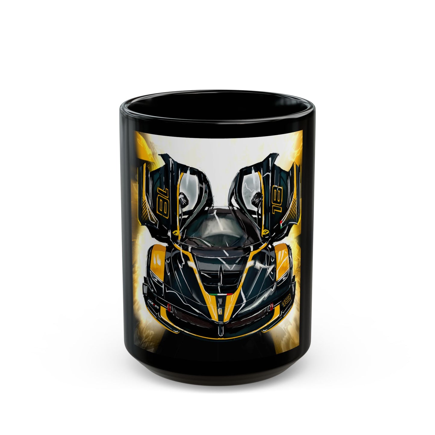 Ferrari fxxk evo hyper car  Black Mug (11oz, 15oz)