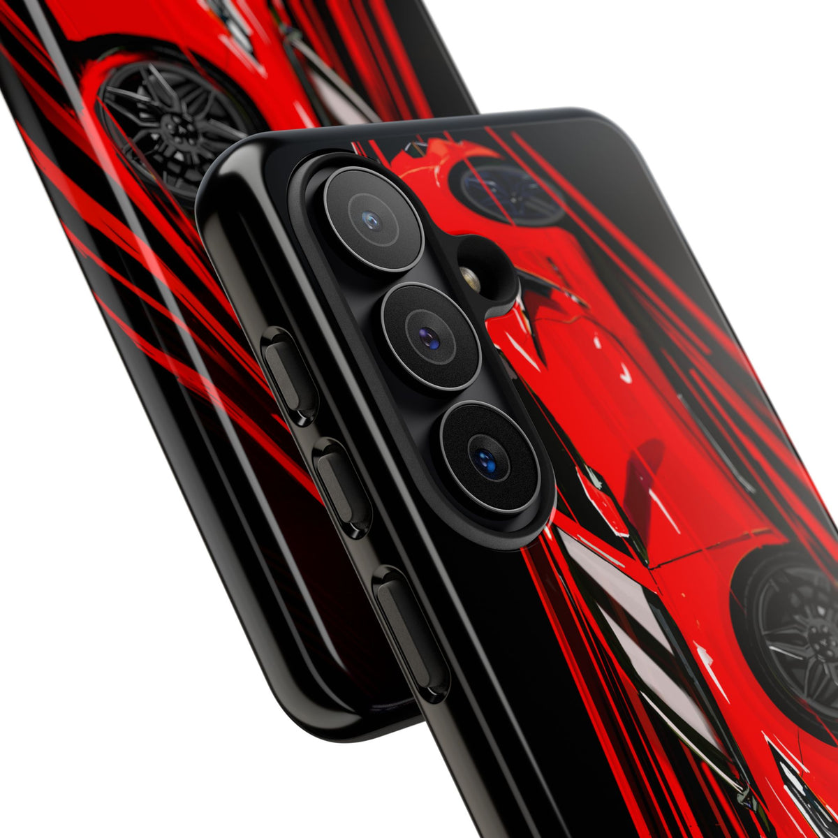 Red C8 corvette Z06 Case iPhone 18 17 16 15 14 13 12 11 Pro Samsung Galaxy Pixel