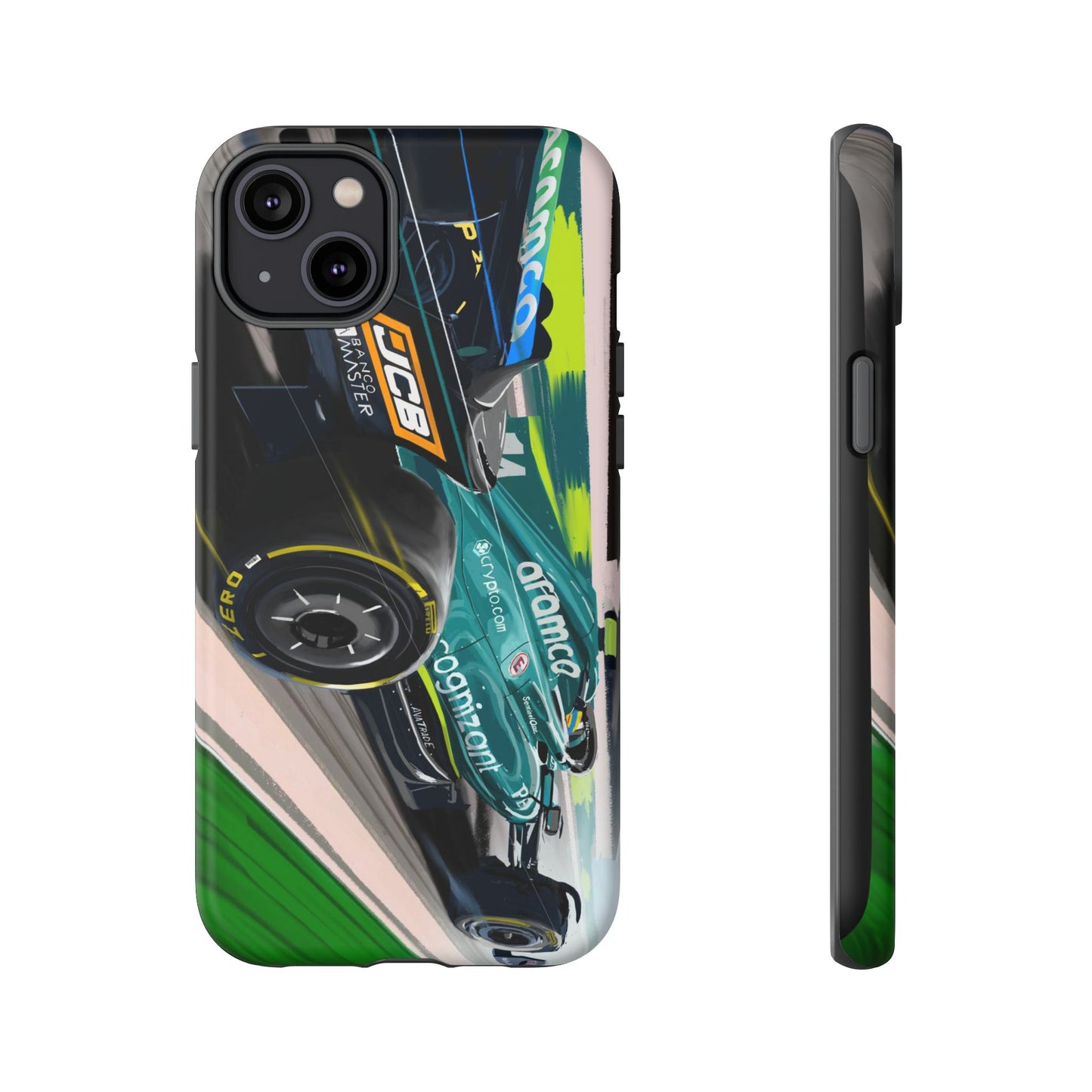 Fernando Alonso Aston Martin F1 Case iPhone 16 15 14 13 12 Samsung Galaxy Pixel