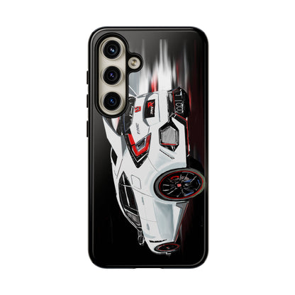 White Type-r civic Case iPhone 18 17 16 15 14 13 12 Pro Samsung Galaxy Pixel