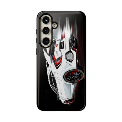 White Type-r civic Case iPhone 18 17 16 15 14 13 12 Pro Samsung Galaxy Pixel