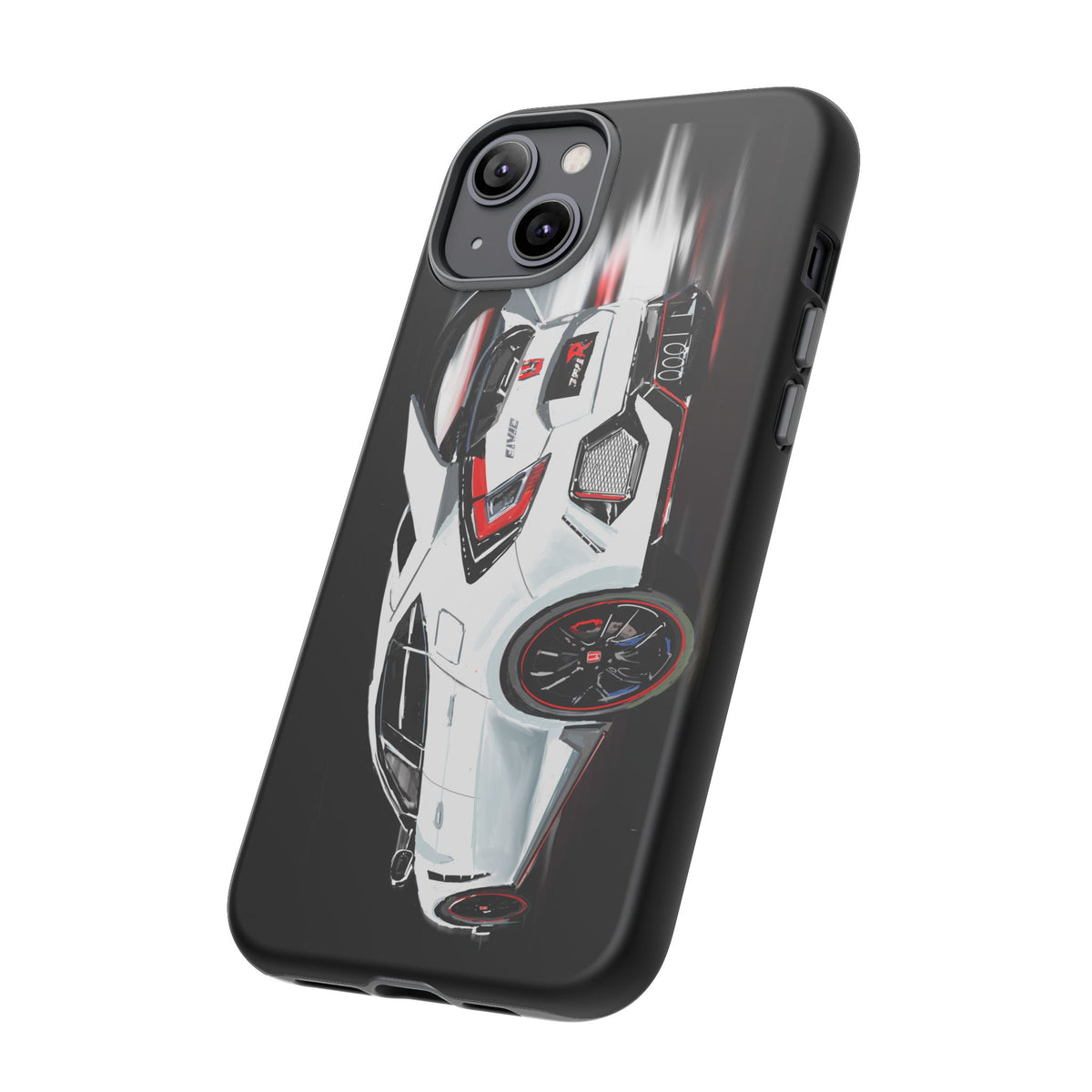 White Type-r civic Case iPhone 18 17 16 15 14 13 12 Pro Samsung Galaxy Pixel