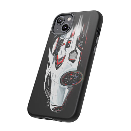 White Type-r civic Case iPhone 18 17 16 15 14 13 12 Pro Samsung Galaxy Pixel