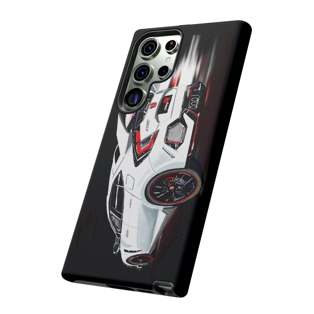 White Type-r civic Case iPhone 18 17 16 15 14 13 12 Pro Samsung Galaxy Pixel