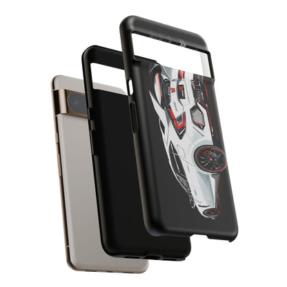 White Type-r civic Case iPhone 18 17 16 15 14 13 12 Pro Samsung Galaxy Pixel