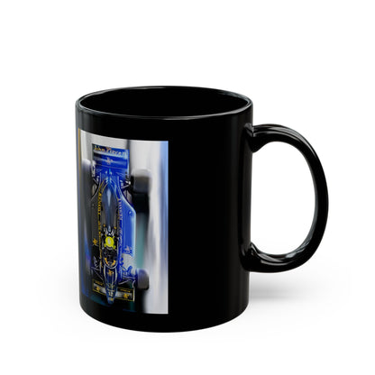 Aryton Senna formula one racing f1 Black Coffee Tea Mug (11oz, 15oz)