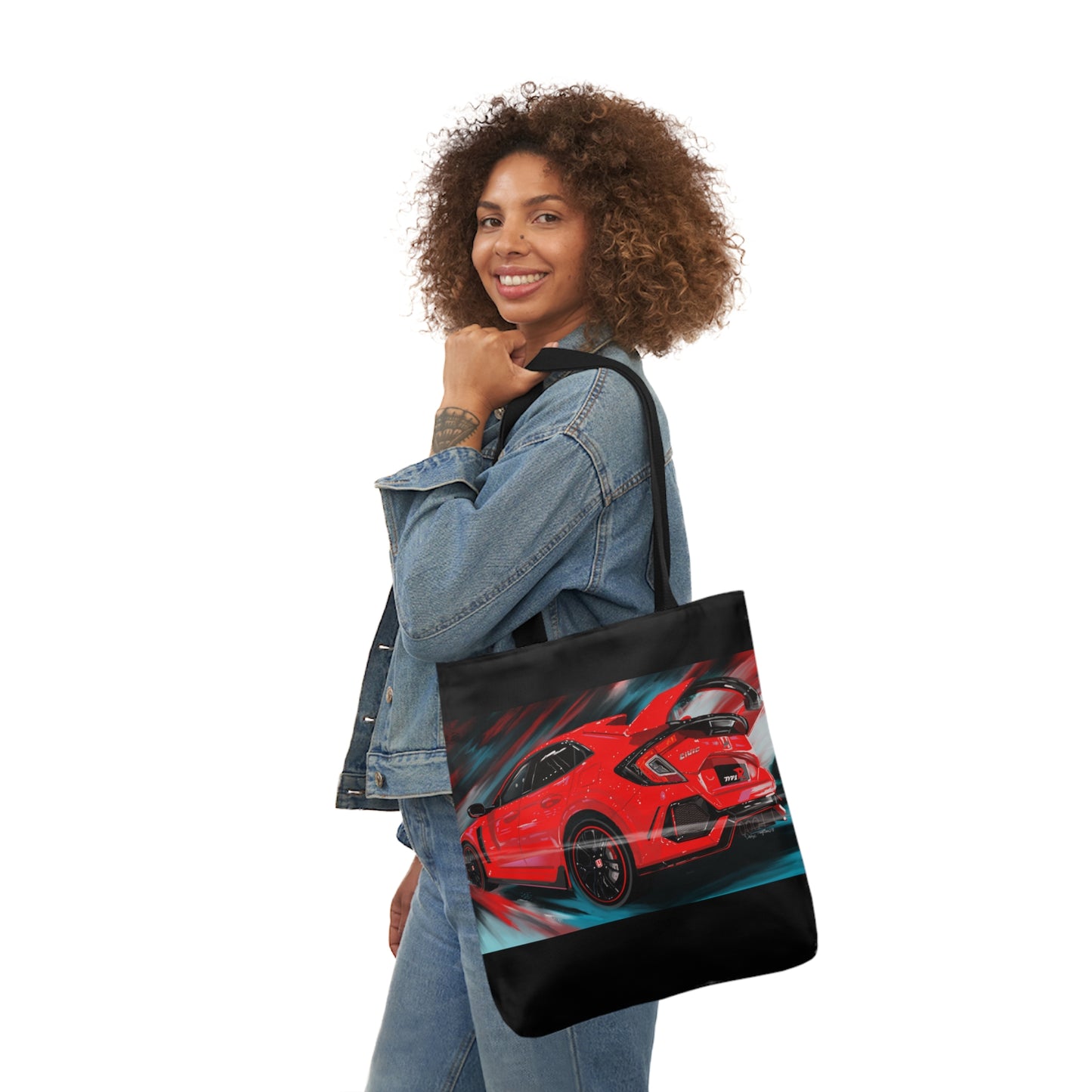 Honda civic type R JDM Canvas Tote Bag, 5-Color Straps