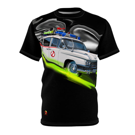 The Ecto 1 ghostbusters movie car Unisex Cut & Sew tshirt (AOP)