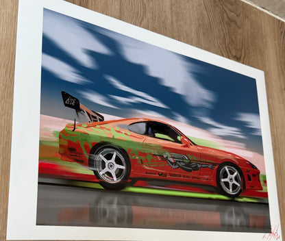 Brian’s Toyota Supra fast and furious