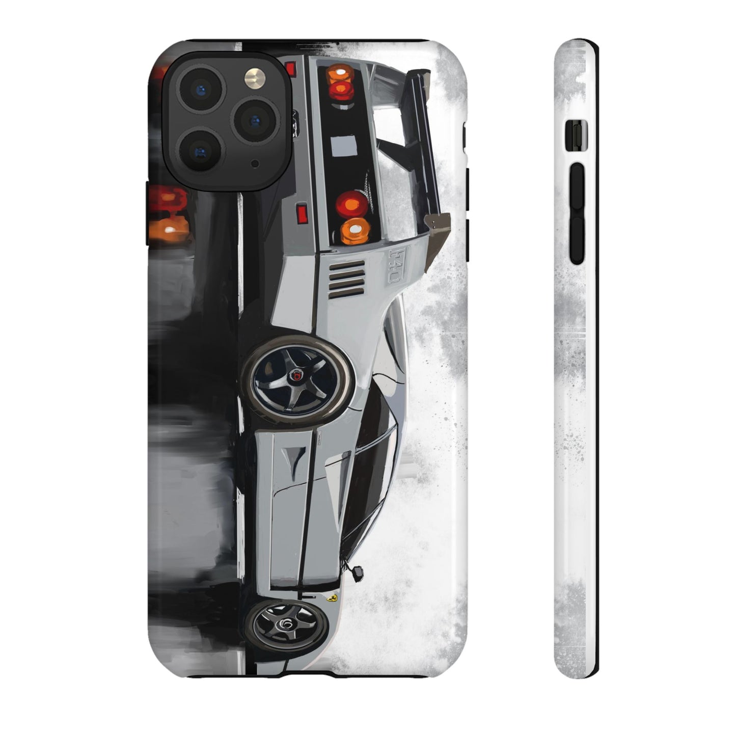Gray Ferrari F40 Case iPhone 16 15 14 13 12 11 Pro max Samsung Galaxy Pixel