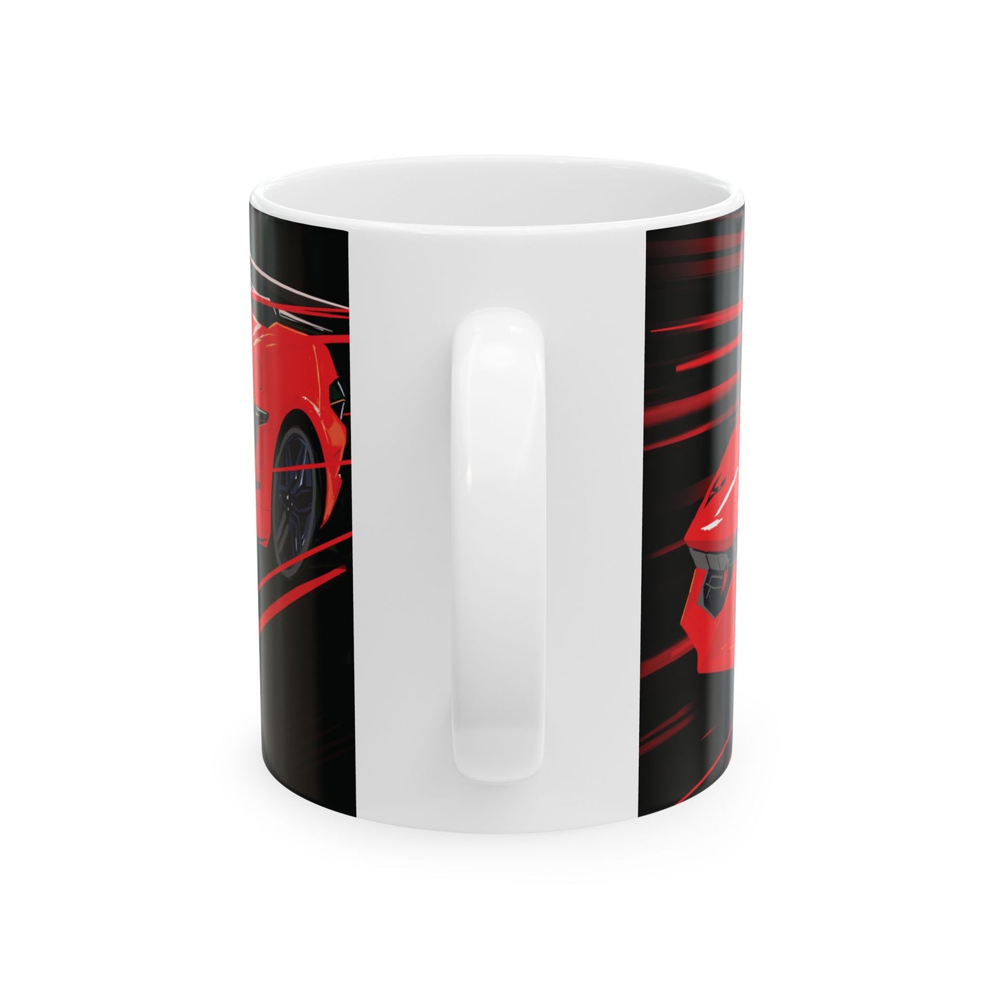 Red Chevy corvette Z06  Coffee Tea Mug, 11oz, 15oz