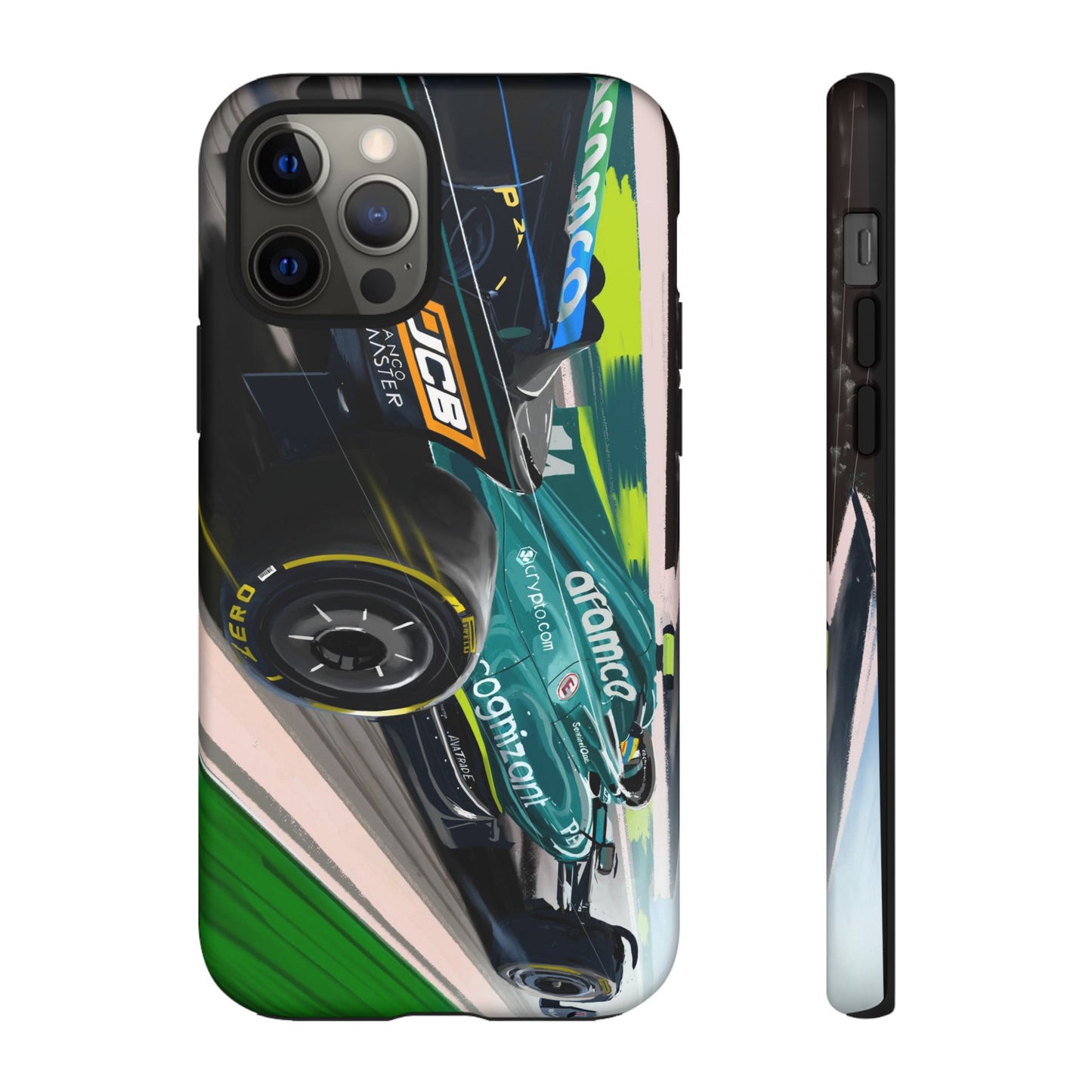 Fernando Alonso Aston Martin F1 Case iPhone 16 15 14 13 12 Samsung Galaxy Pixel