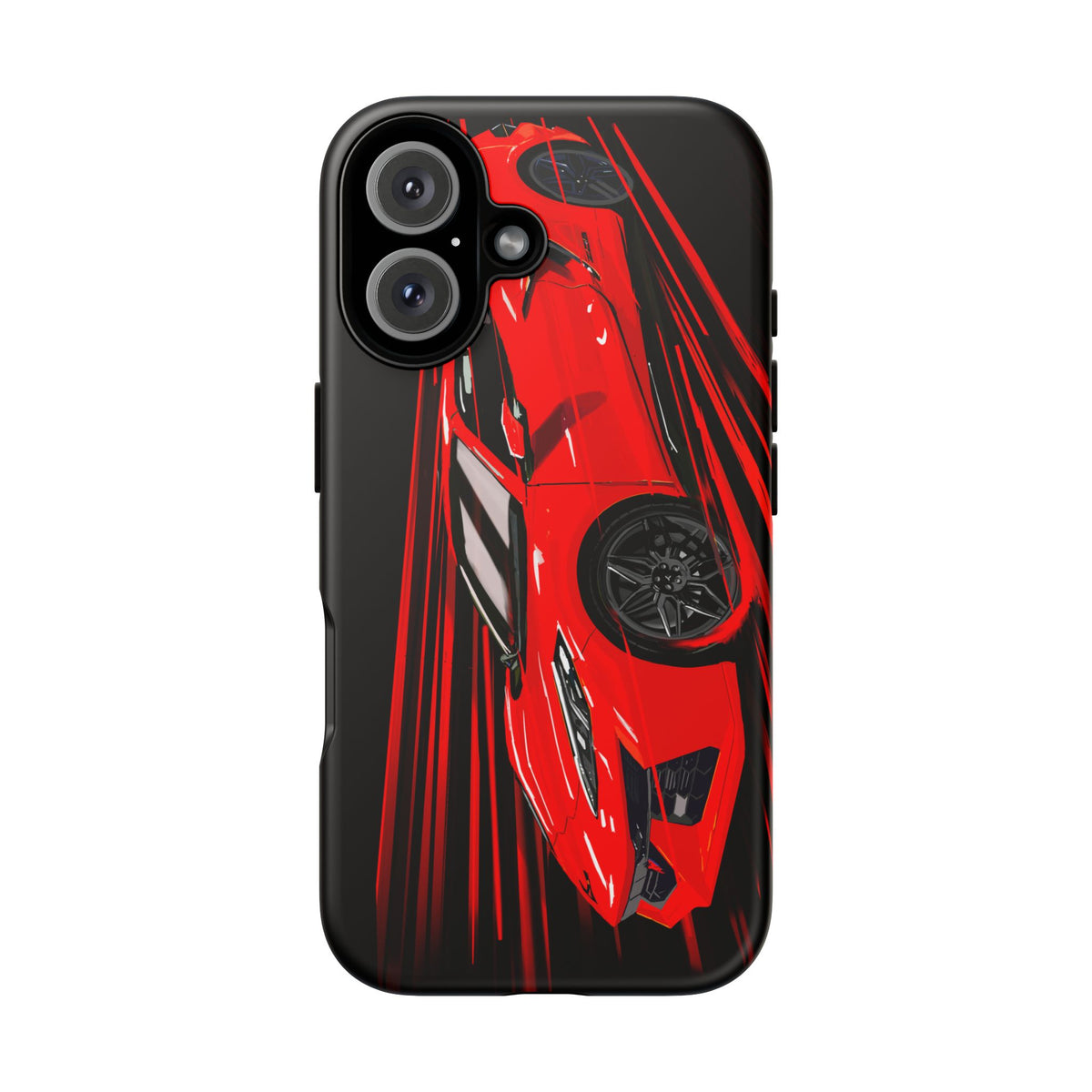 Red C8 corvette Z06 Case iPhone 18 17 16 15 14 13 12 11 Pro Samsung Galaxy Pixel
