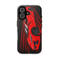 Red C8 corvette Z06 Case iPhone 18 17 16 15 14 13 12 11 Pro Samsung Galaxy Pixel