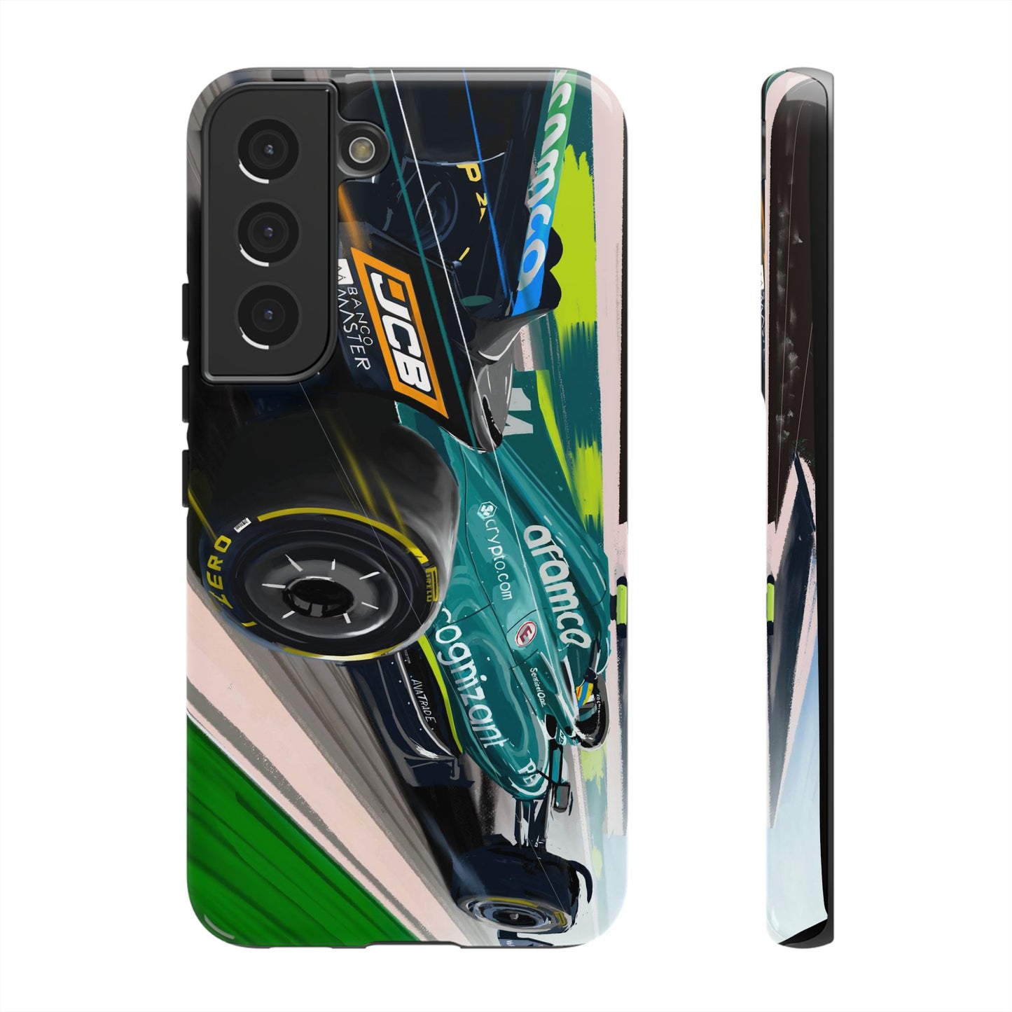 Fernando Alonso Aston Martin F1 Case iPhone 16 15 14 13 12 Samsung Galaxy Pixel